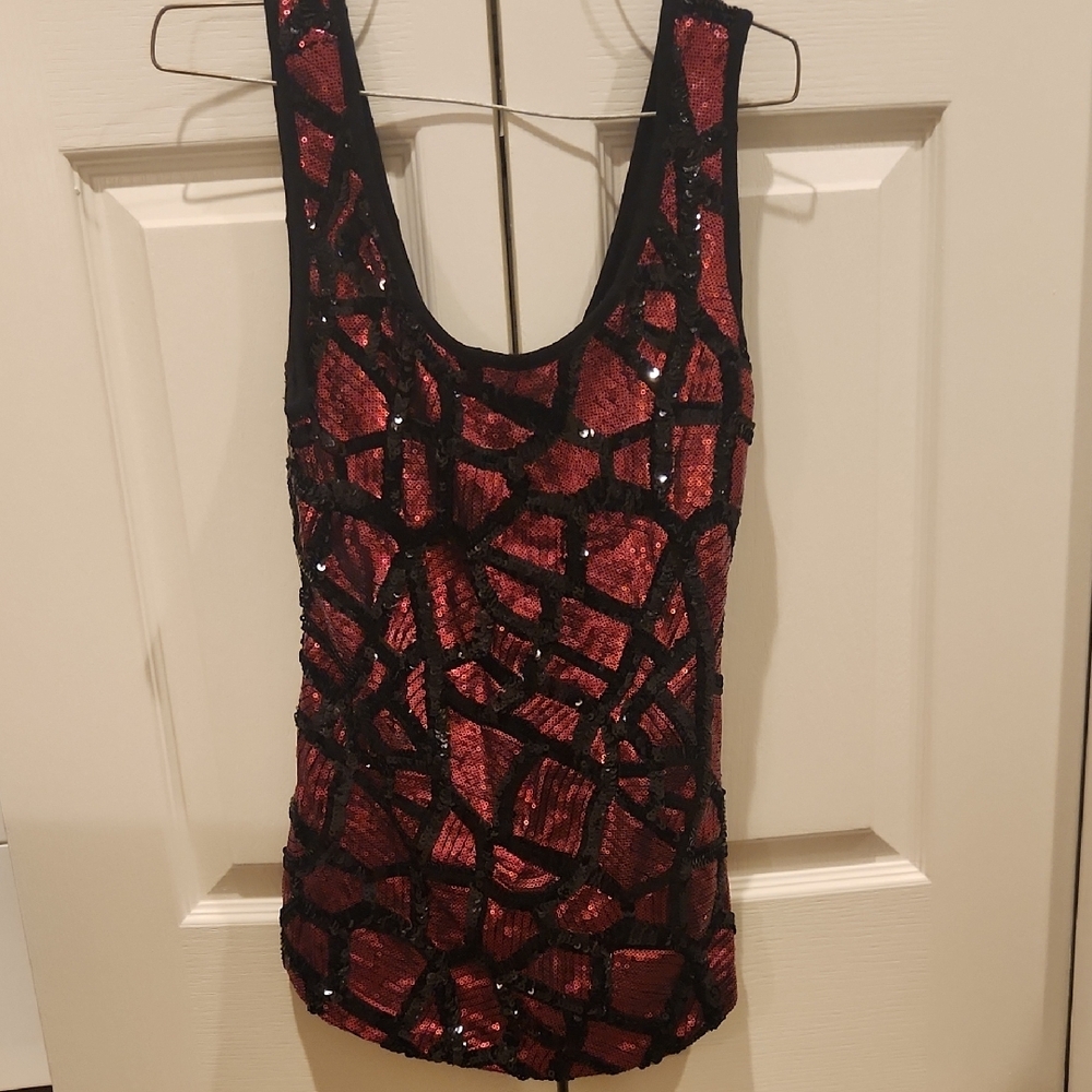 BKE Black Blazer with Red Patterned Accents - Picture 8 of 13
